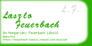 laszlo feuerbach business card
